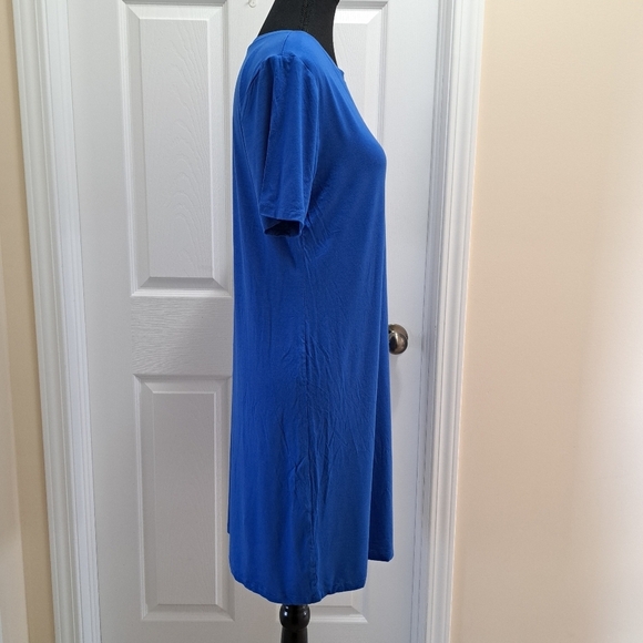 ❤️ BCBGeneration T-shirt Dress Blue Solid Women's XS Dress Short Sleeved - Picture 3 of 8